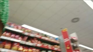 Upskirt seen when she tilts forward in the  store-1