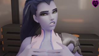 Music Video Mercy and Tracer bully Widowmaker at the gym FutaTrans Overwatch 3D Animated Movie-1