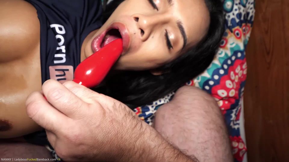 free video 23 sexy asian porn LadyboysFuckedBareback - Nanny 4 - Rimming, Spit Kisses & Creampie Tasting , asian on blowjob porn