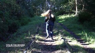 clip 31 Huge tits in a rope harness roams the woods - outdoor - bdsm porn gay fetish xxx-3