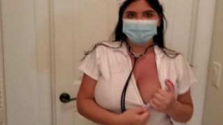 Busty Bimbo Nurse Helps Patient With The Corona Virus 1080p-0