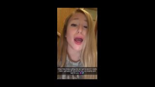 horny amateur blonde girl masturbating her wet juicy pussy with toothbrush on cam-2