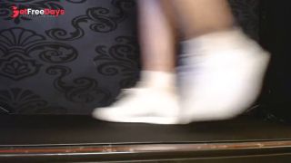 [GetFreeDays.com] Ruffled Socks Reebok Princes Sneakers White Walking Porn Stream November 2022-4