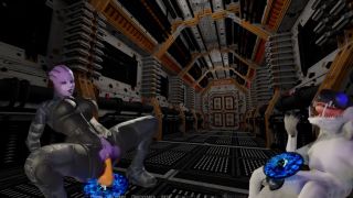 3D ugly mutant has a bitch through a portal-1