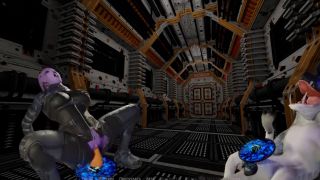 3D ugly mutant has a bitch through a portal-3