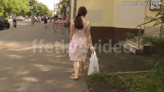 City Feet – A girl in a summer dress. Part 2 foot -7