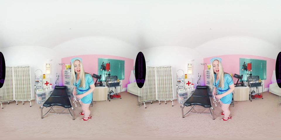 online porn clip 37 The English Mansion – The Chastity Clinic – VR, shiny pantyhose hardcore masturbation on pov 