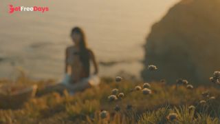 [GetFreeDays.com] Atmospheric Naked Sunset Meditation Ocean Cliffs Porn Stream January 2023-3