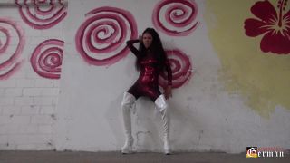 online porn clip 45 Mistress Susi - Red Fetish Catsuit | kinkymistresses | fetish porn spandex femdom-0