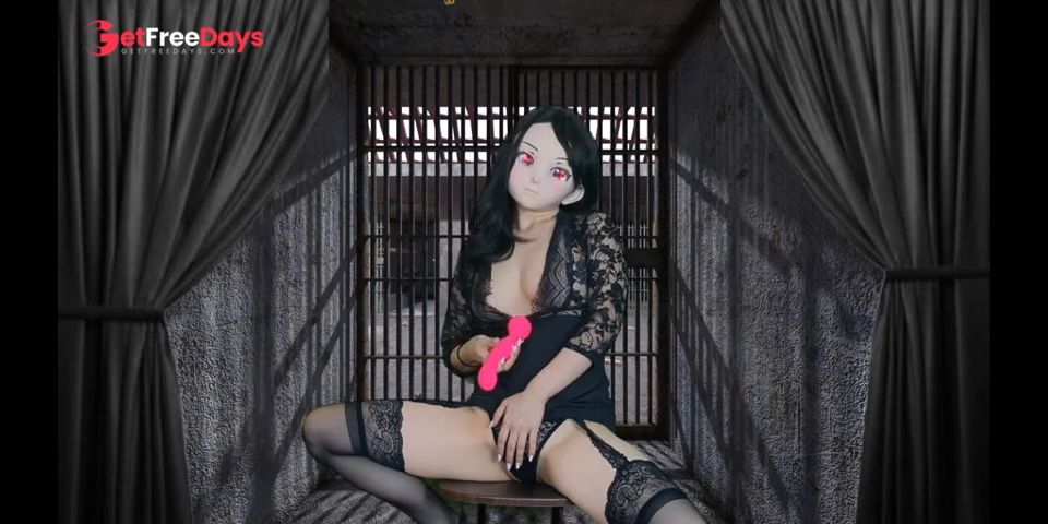 [GetFreeDays.com] HENTAI Aibu. Prison. sexy outfit. Sit down and masturbate with an electric vibrator. Adult Stream April 2023