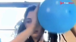 Naughty Teen discovers Stepfathers BALOON FETISH - Squeaking, Humping, and Squeezing til they pop-9