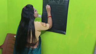 18 Year Old Indian Girl HOT INDIAN TEACHERESS FUCKING BY HER BAD STUDENT IN TUITION ROOM-1