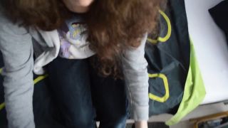 Amateur curly hair CD getting fucked hard-5