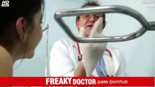 Elder gyno doctor fingering and spreading his patient monika xxx-5