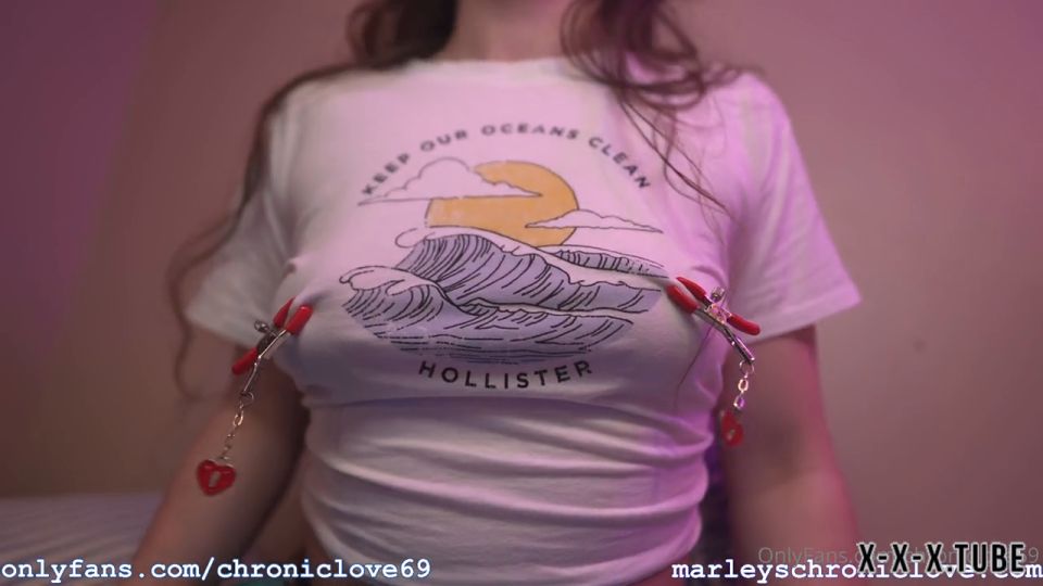 Fetish porn  Chroniclove69  Chroniclove69 2463551109 05 22 2022 Playing With My Cute Tits For My Friands Lt3 Wet T Shirt Clamps Spit Amp