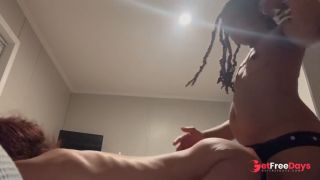 Intense sex with strap onbody shaking orgasm-7