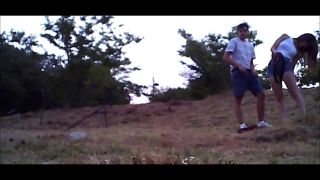 adult xxx video 45  Horny Sexy Tourist Sucks and Fucks in Forest, public sex on public-5