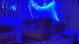 M A - In bed orgasm in the blue light side fuck-1