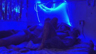 M A - In bed orgasm in the blue light side fuck-6