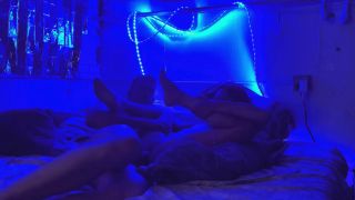 M A - In bed orgasm in the blue light side fuck-7