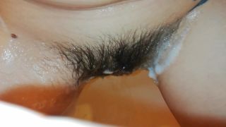 cuteblonde666 Washing my extreme hairy cunt - Hairy-5