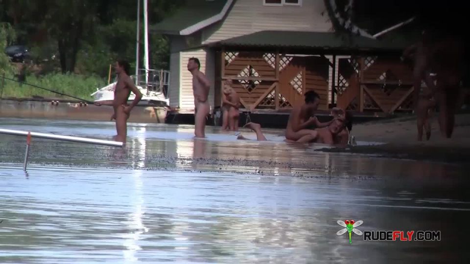 Nude Beach - Two Randy Couples  2