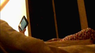 Wife watching phone porn and fingering pussy. hidden cam-1