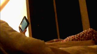 Wife watching phone porn and fingering pussy. hidden cam-2