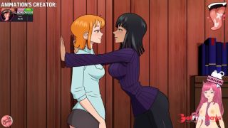 Nami gives Robin from One Piece hardcore futanari sex in the ass LaceyXitzal animation - Jazziuu-5