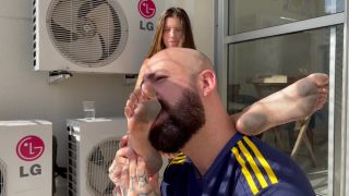 free adult clip 45 Gg Producer – Cleaning Paulinhas Dirty Feet Spit Bonus - foot fetish - femdom porn busty fetish-1