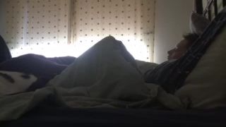 horny wife masturbating under cover. hidden cam-4