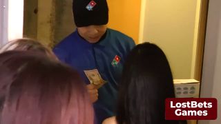 Strip Tease Cheeky pizza deliveries meet unfiltered Strip Panty Hoes-9
