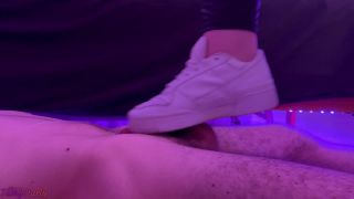 free porn video 26 Tamy Starly – Shoejob _ Cock Crush in White Sneakers, femdom foot worship on fetish porn -9