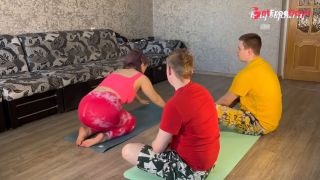 Two guys paid for the personal coach for yoga and received hot threesome-2