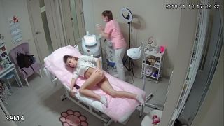 Cute slim girl pussy and ass depilation in the salon. hidden cam-7