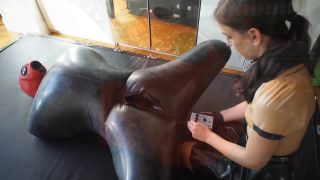 free video 42 BondageLiberation - Elise Graves - Inflatable Gimp Face Sitting 16 07 21 | leather | fetish porn lady fyre femdom-6