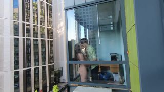 Redkittycat - Spying on the Neighbors. Public Sex on the Balcony-2