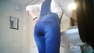 Hidden-Zone.com- Wc2547 A pregnant girl in white panties peeed standing up. Our spy camera photographed her shaved c-6