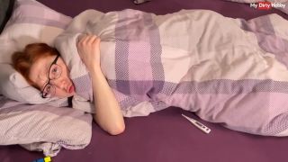 Amateur German redhead amateur rides cock with buttplug in ass - MyDirtyHobby-1