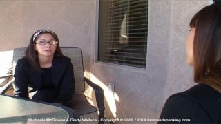 free online video 27 Firm Hand Spanking – MP4/HD – Michaela McGowen – Houseguest from Hell – Y/Michaela McGowen caned on tight pants and bare bottom, touching her toes , May 10, 2019, dog play bdsm on femdom porn -9