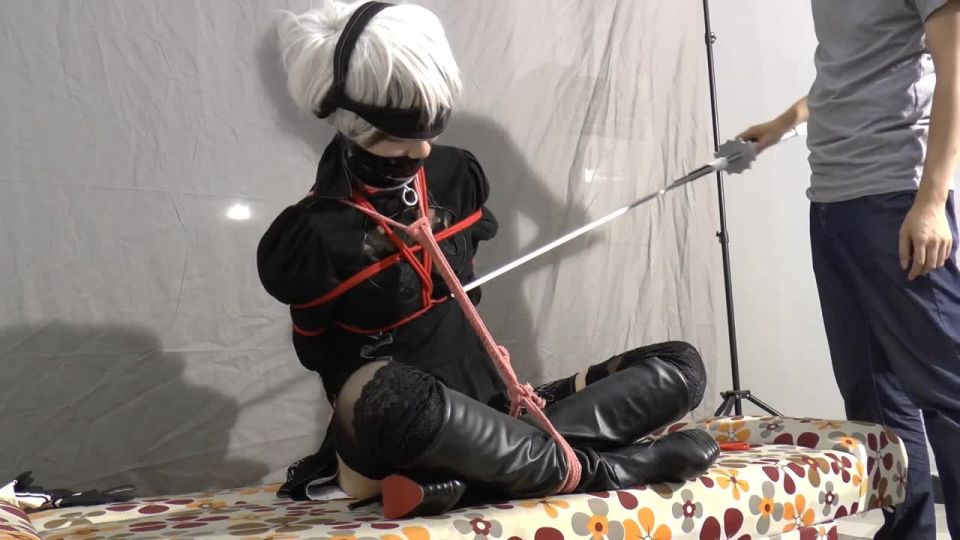 Asian Girls Bound and Gagged china rope bondage shibari ballgag cosplay Nier | fetish | asian girl porn ankle fetish