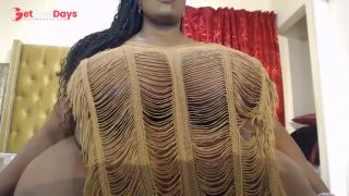 Black Bbw Milking Her Tits And Masturbating-2