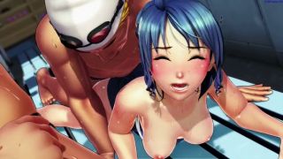 Holding Her Down Rough sex on the bench with beautiful girl Mermaid school  3D Hentai game-1