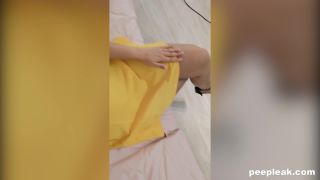 adult clip 26 Peep Leak - Marvelous Brunette Gets Naked To Have Some Solo Fun, feet fetish porn on femdom porn -1