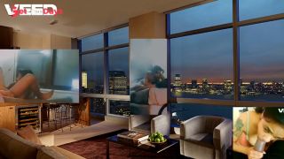 CONDO BUILDING PENT HOUSE LIVING ROOM AT HOME ORGY-0