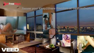 CONDO BUILDING PENT HOUSE LIVING ROOM AT HOME ORGY-1