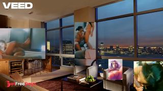 CONDO BUILDING PENT HOUSE LIVING ROOM AT HOME ORGY-2
