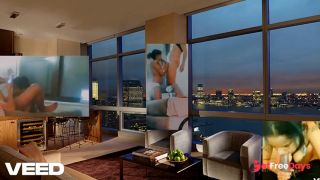 CONDO BUILDING PENT HOUSE LIVING ROOM AT HOME ORGY-3