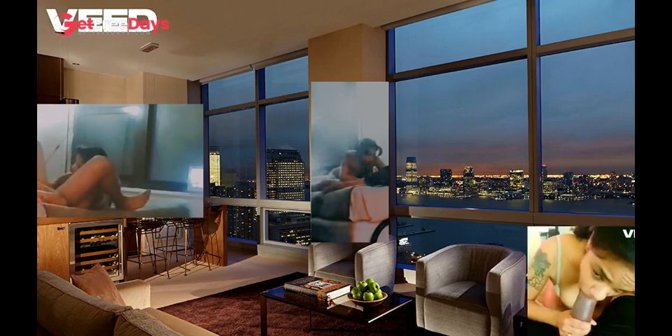 CONDO BUILDING PENT HOUSE LIVING ROOM AT HOME ORGY