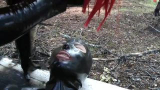 Hot Very Cruel Latex Mistress Moral Destroy Her Rubber Slave with arya ...-6